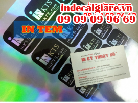 Dịch vụ in tem giá rẻ, in tem nhãn dán chai nhựa, dán chai thủy tinh