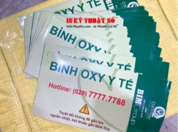 In tem decal dán bình oxy y tế - In tem decal giá rẻ
